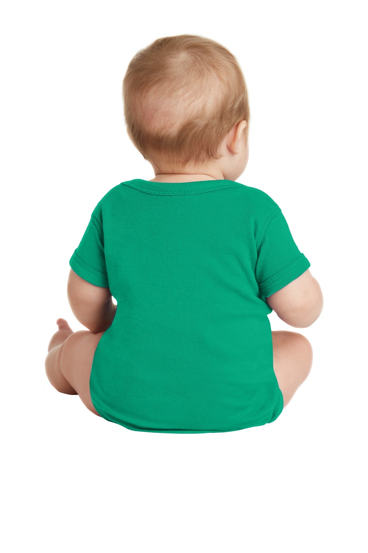Rabbit Skins Infant Short Sleeve Baby Rib Bodysuit - Kelly