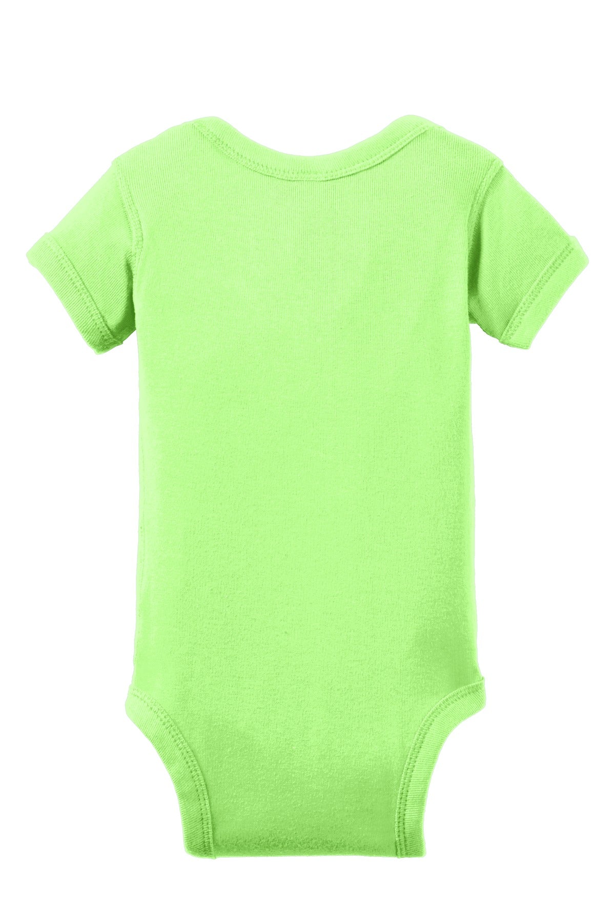 Rabbit Skins Infant Short Sleeve Baby Rib Bodysuit - Key Lime