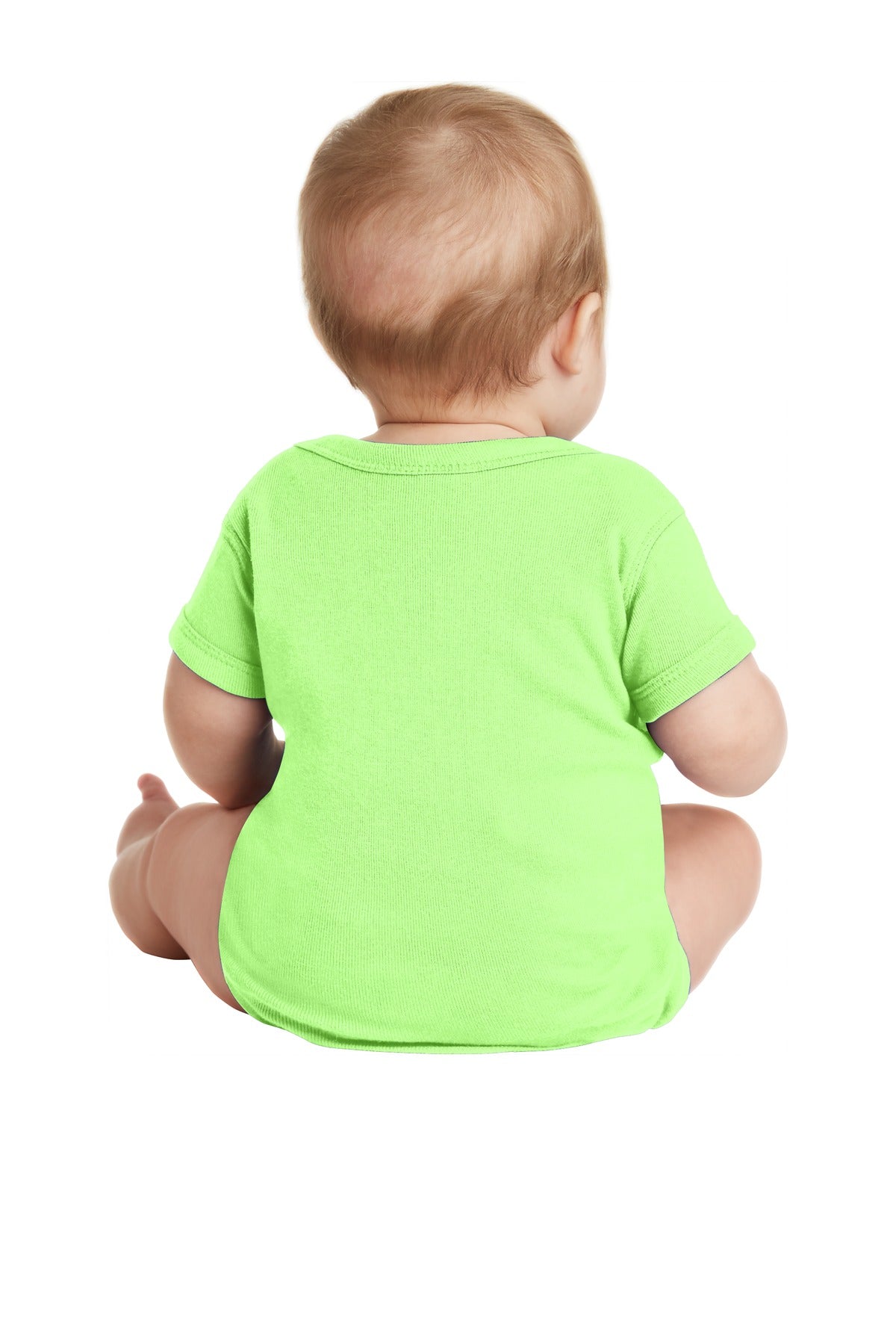 Rabbit Skins Infant Short Sleeve Baby Rib Bodysuit - Key Lime
