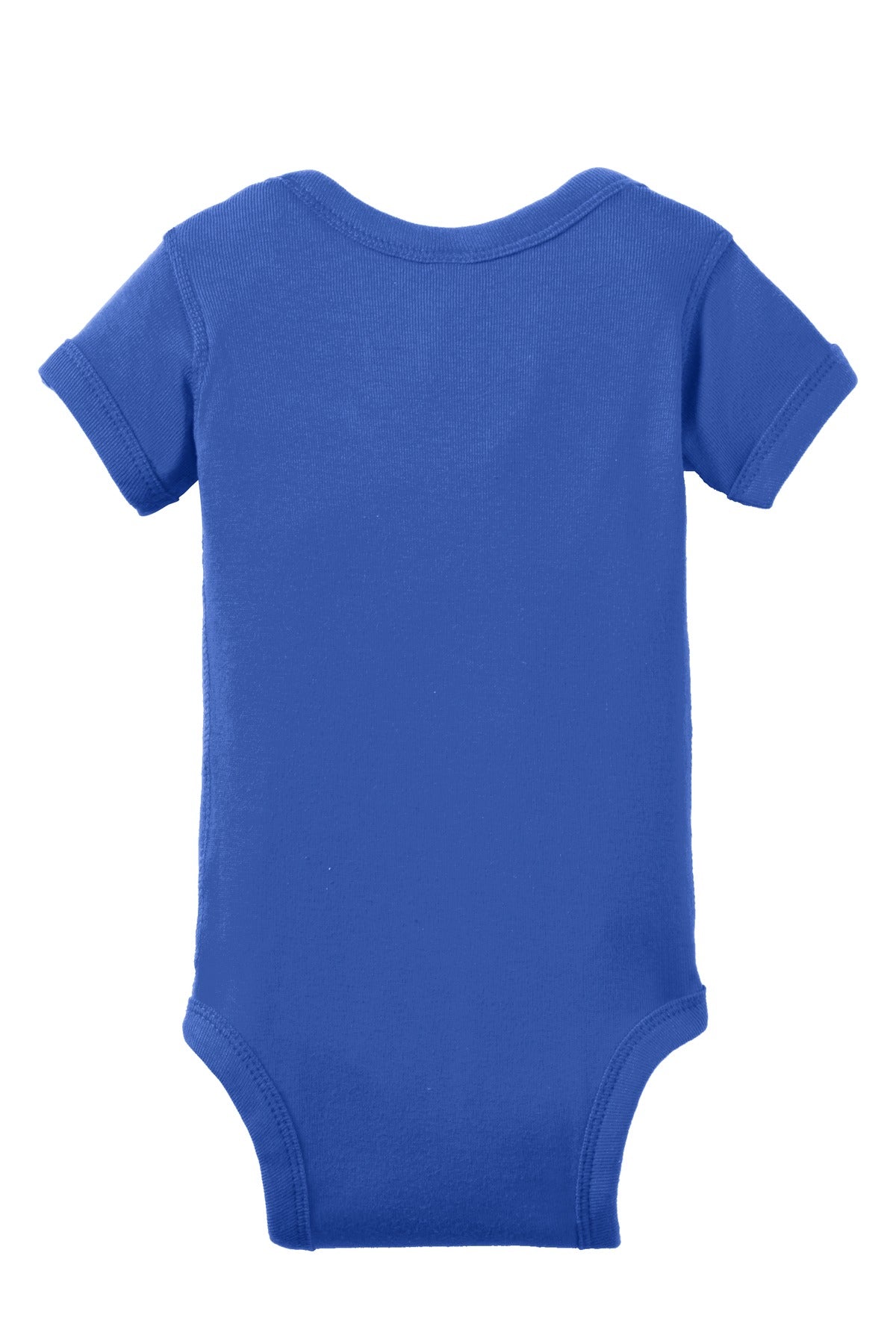 Rabbit Skins Infant Short Sleeve Baby Rib Bodysuit - Royal