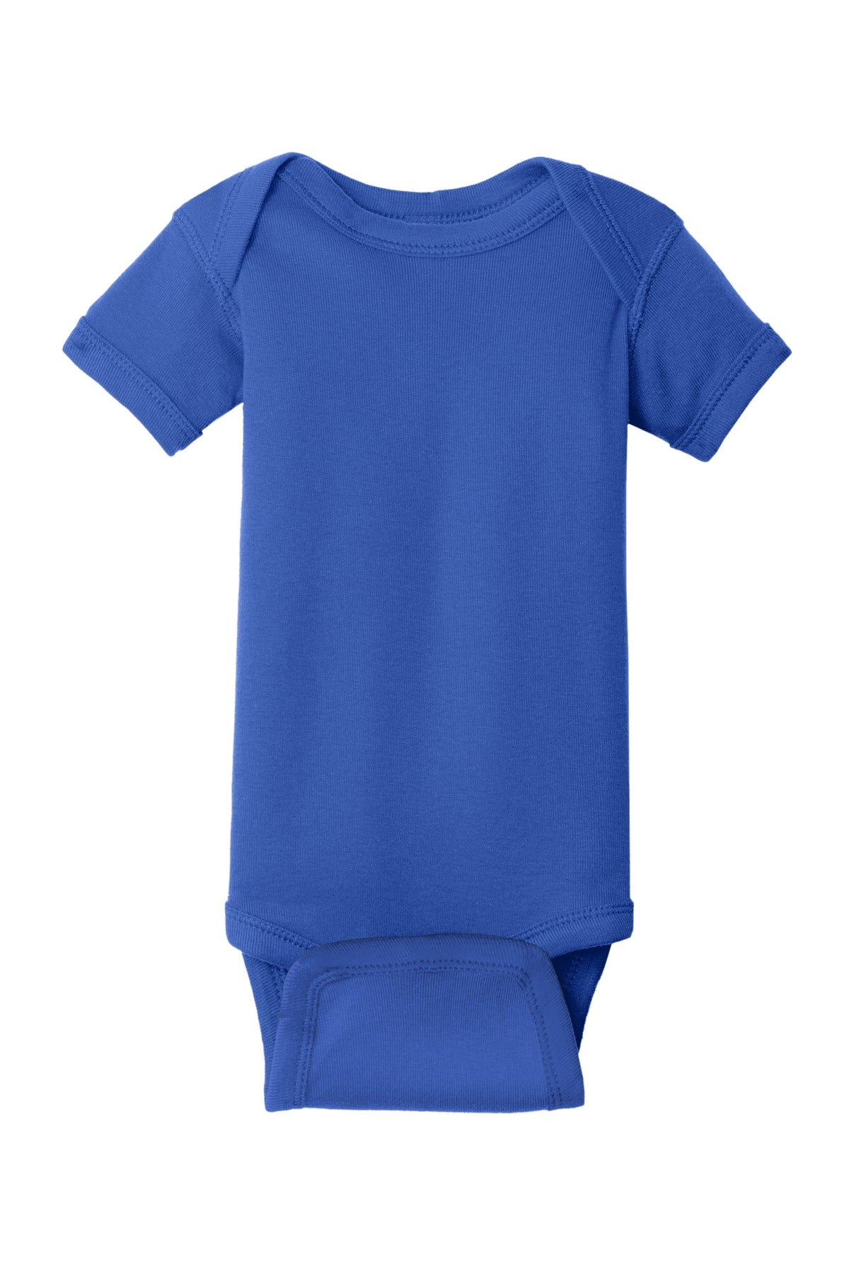 Rabbit Skins Infant Short Sleeve Baby Rib Bodysuit - Royal