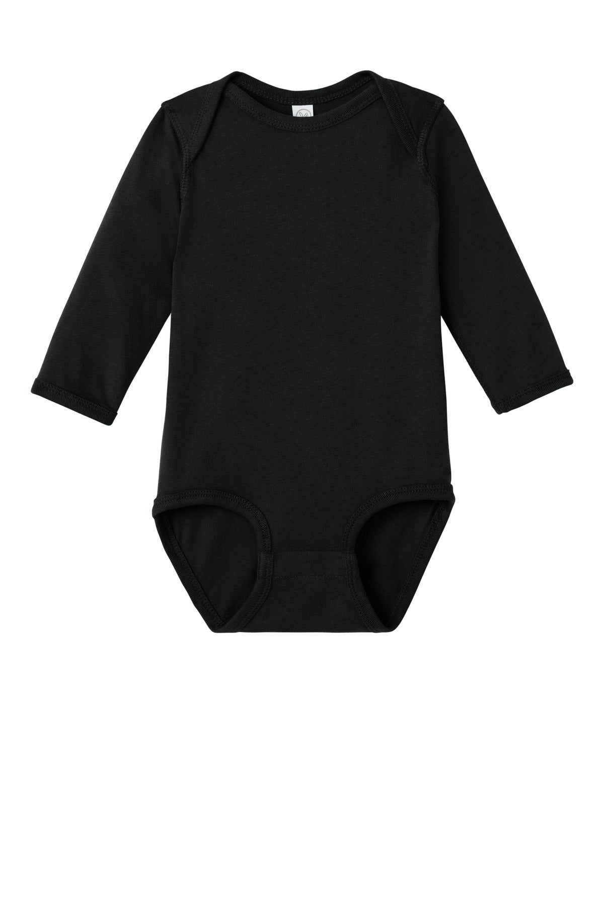Rabbit Skins Infant Long Sleeve Jersey Bodysuit - Black