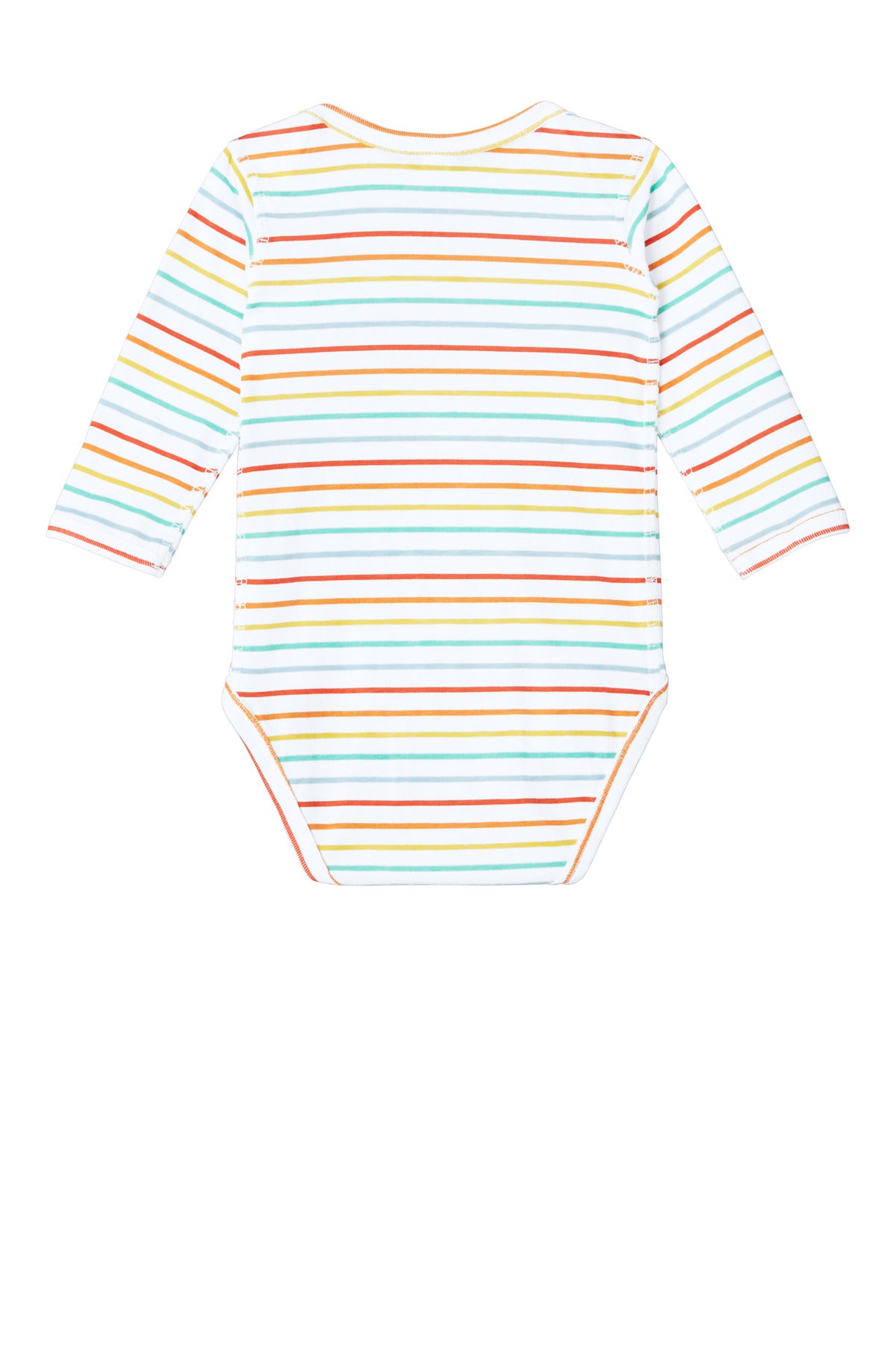Rabbit Skins Infant Long Sleeve Jersey Bodysuit - Rainbow Stripe