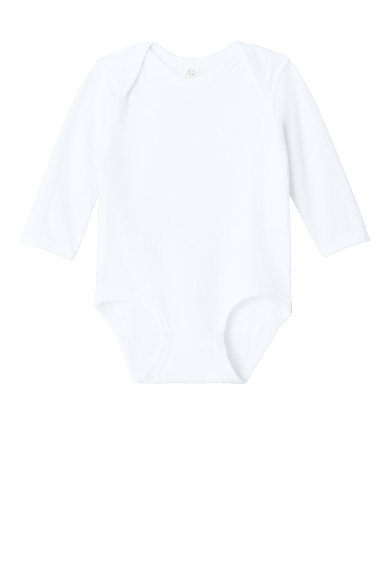 Rabbit Skins Infant Long Sleeve Jersey Bodysuit - White