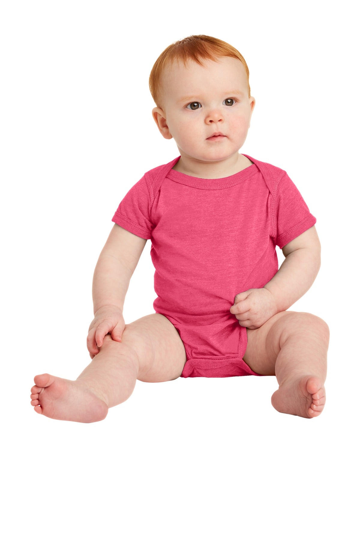 Rabbit Skins Infant Vintage Fine Jersey Bodysuit - Vintage Hot Pink