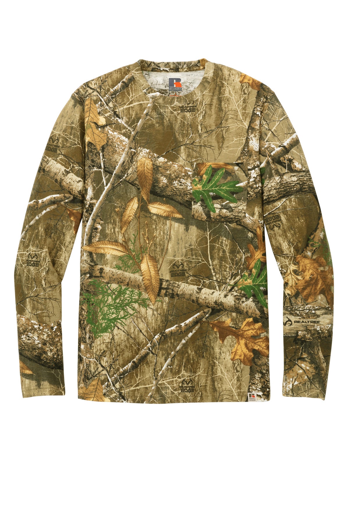 Russell Outdoors Realtree Long Sleeve Pocket Tee - Realtree Edge