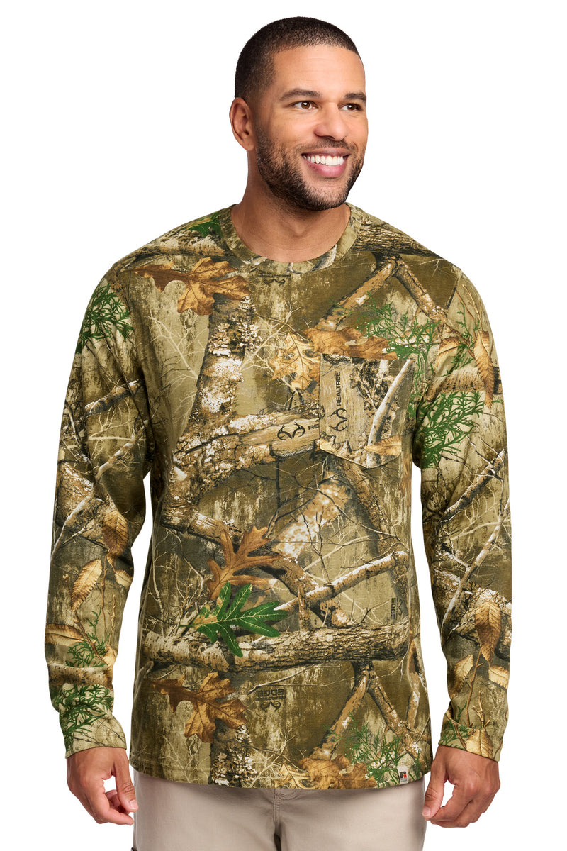 Russell Outdoors Realtree Long Sleeve Pocket Tee - Realtree Edge