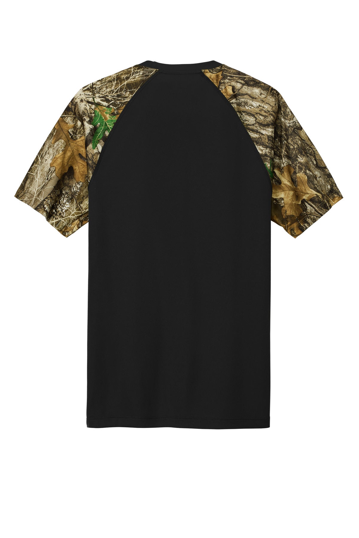 Russell Outdoors Realtree Colorblock Performance Tee - Black/ Realtree Edge