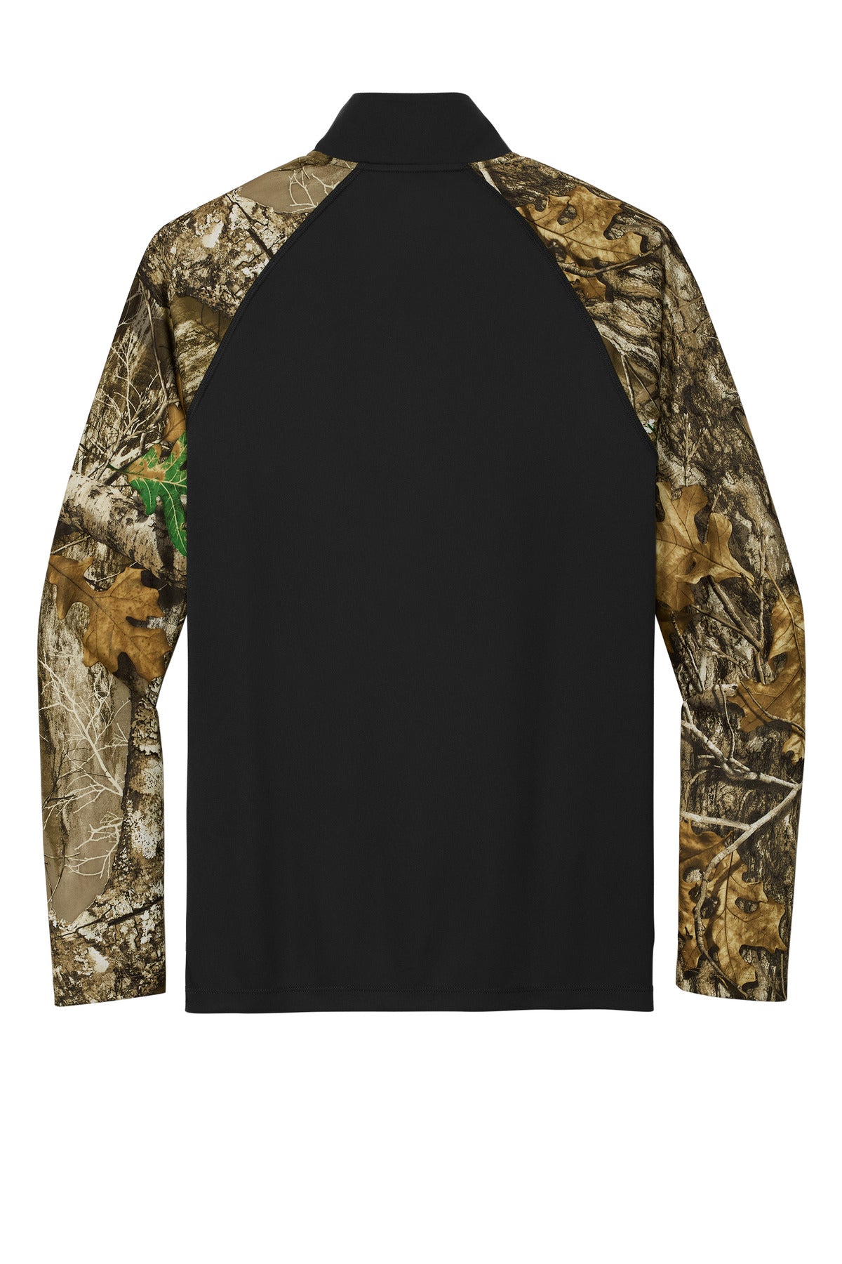 Russell Outdoors Realtree Colorblock Performance 1/4-Zip - Black/ Realtree Edge