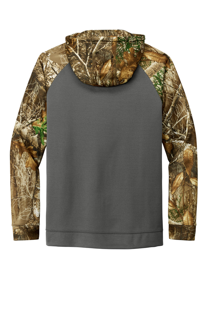 Russell Outdoors Realtree Performance Colorblock Full-Zip Hoodie - Magnet/ Realtree Edge