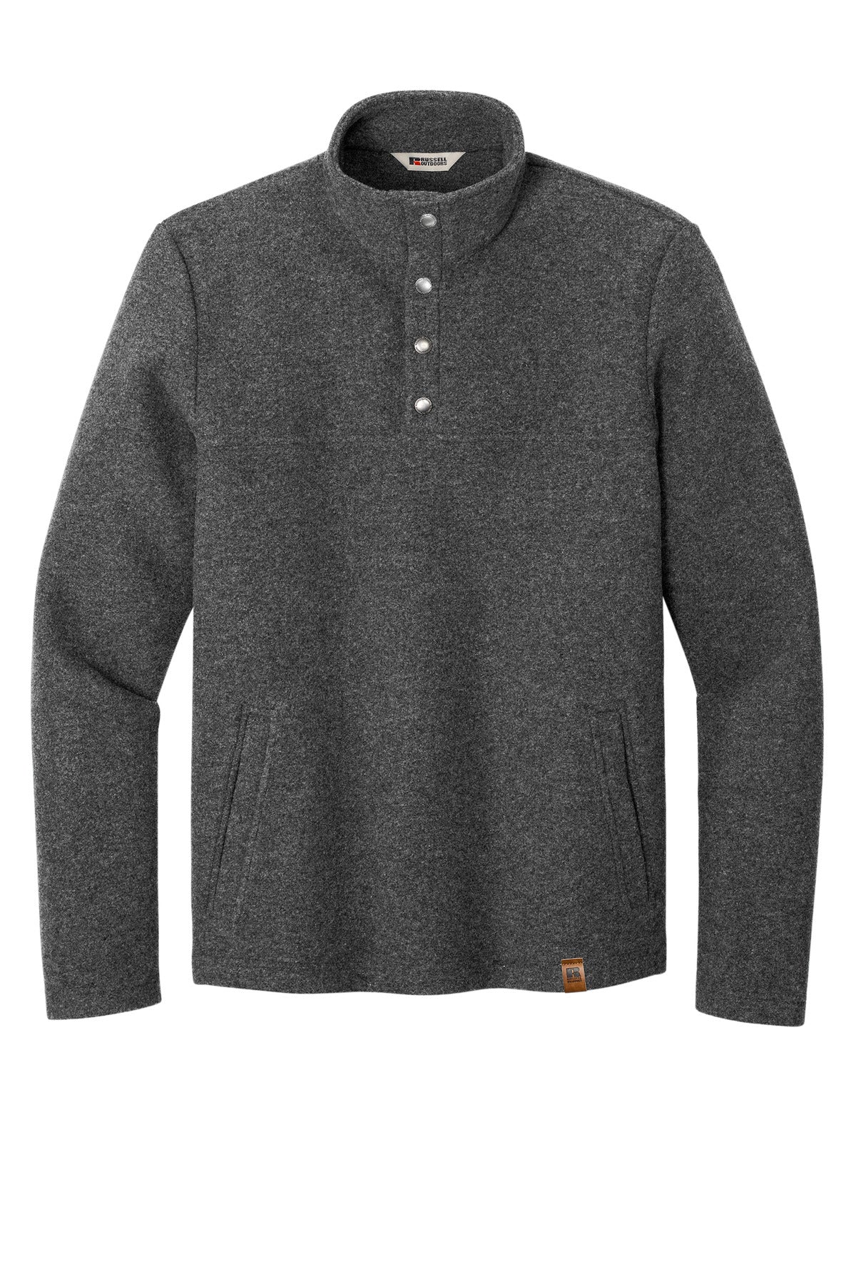 Russell Outdoors Basin Snap Pullover RU551 - Graphite Heather