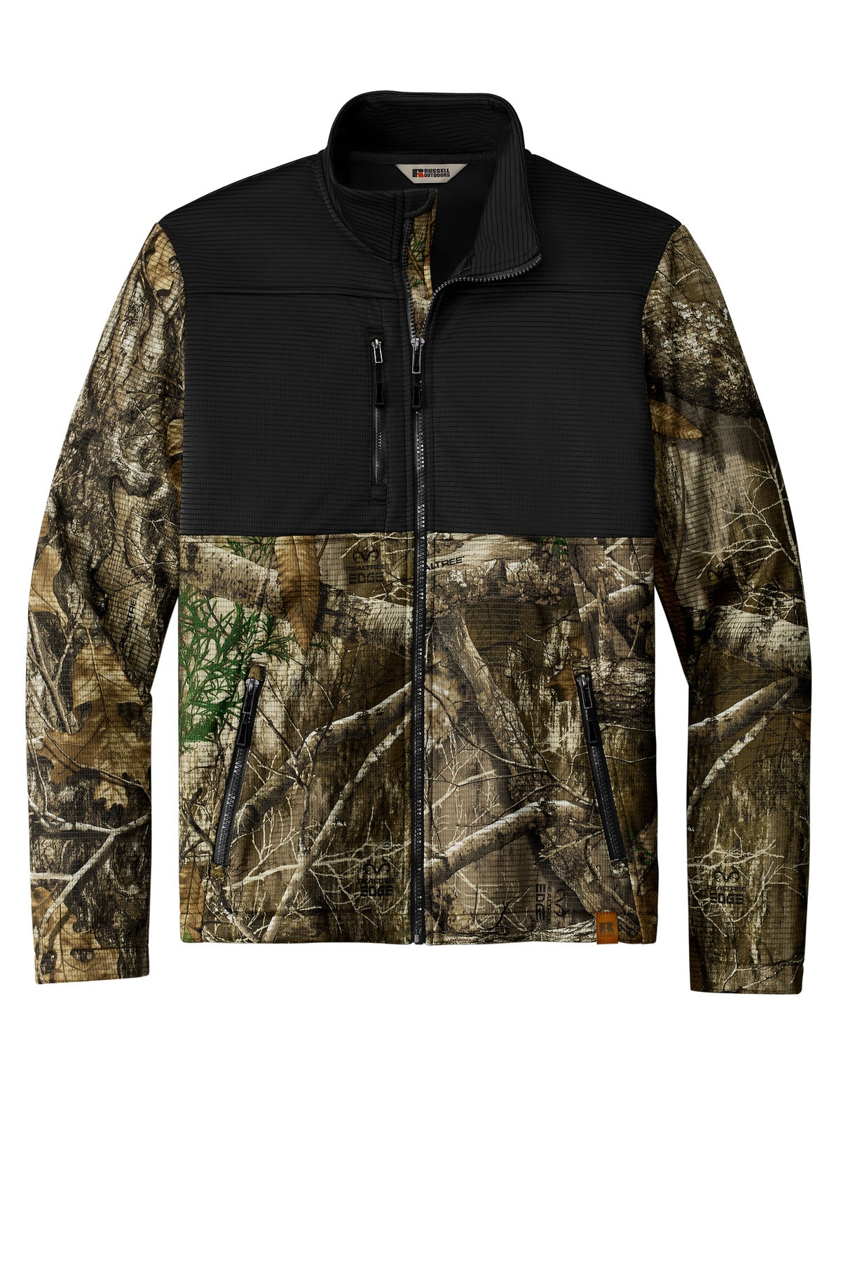 Russell Outdoors Realtree Atlas Colorblock Soft Shell - Deep Black/ Realtree Edge