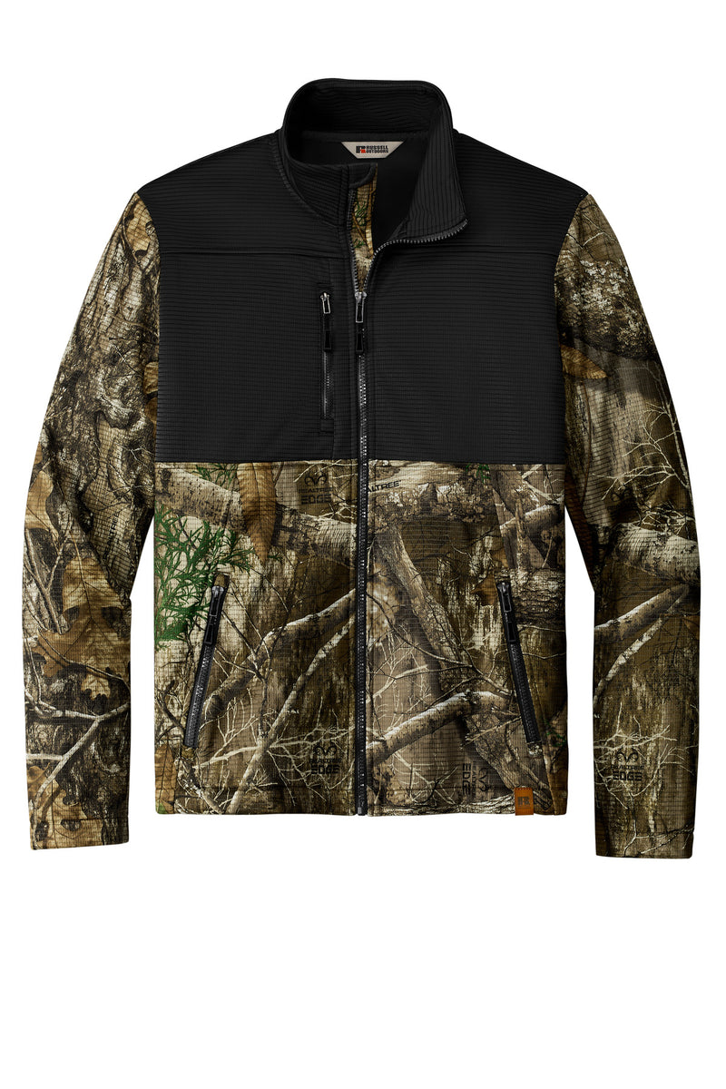 Russell Outdoors Realtree Atlas Colorblock Soft Shell - Deep Black/ Realtree Edge