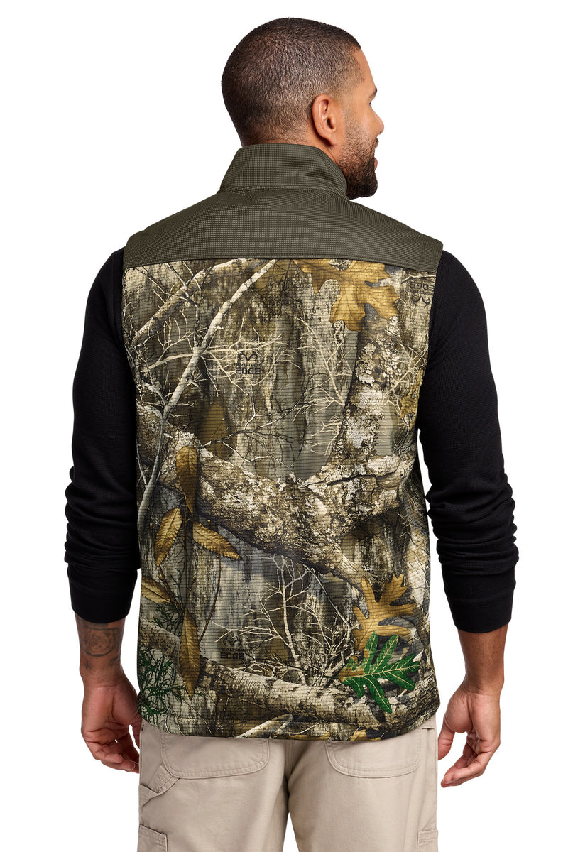 Russell Outdoors Realtree Atlas Colorblock Soft Shell Vest - Cargo Brown/ Realtree Edge