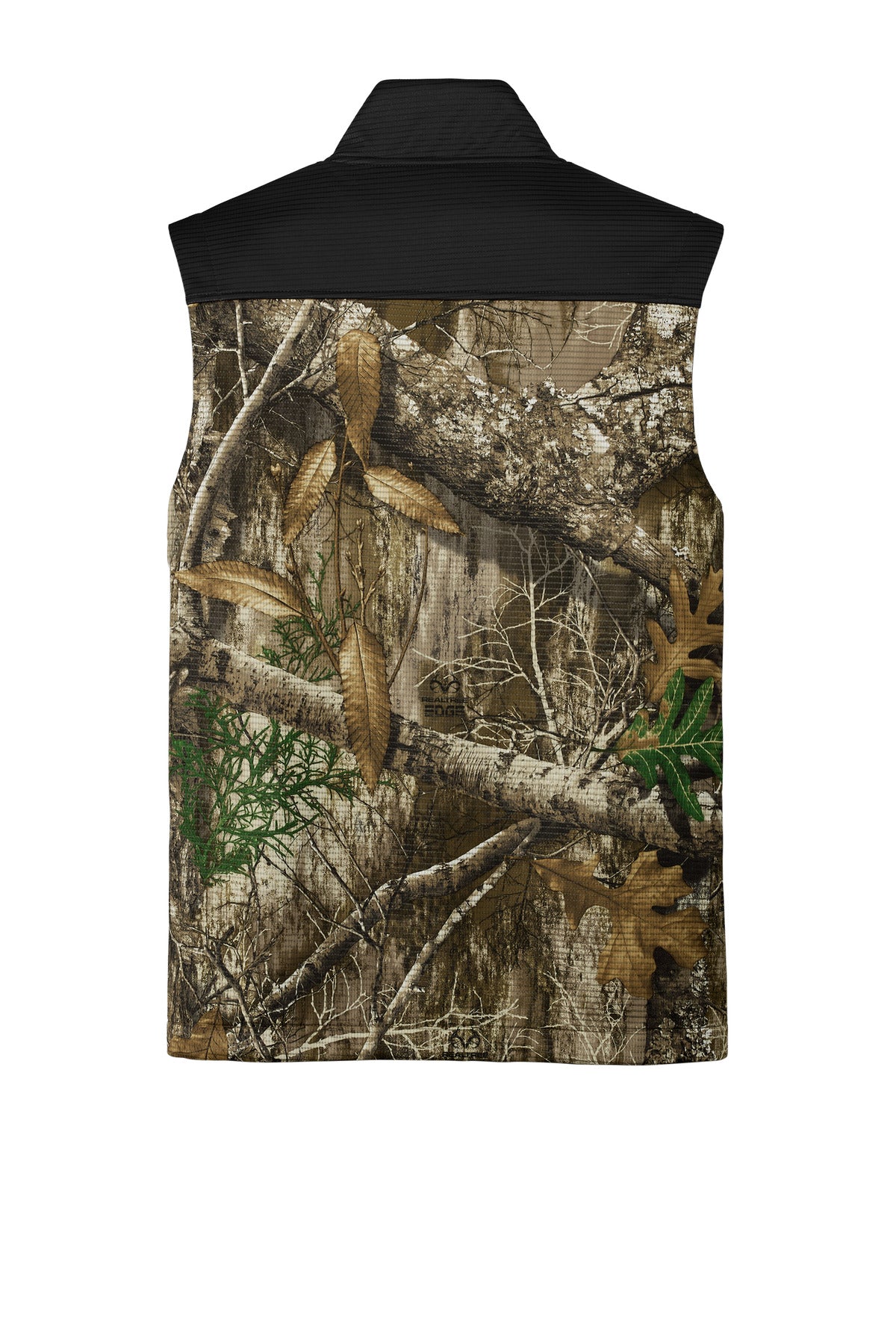 Russell Outdoors Realtree Atlas Colorblock Soft Shell Vest - Deep Black/ Realtree Edge