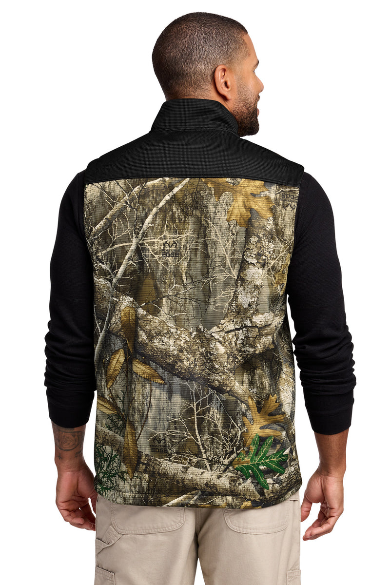 Russell Outdoors Realtree Atlas Colorblock Soft Shell Vest - Deep Black/ Realtree Edge