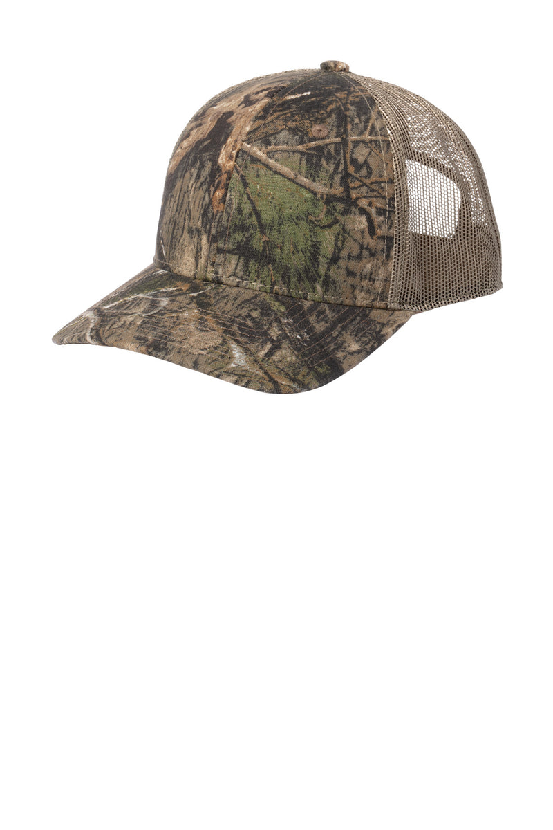 Russell Outdoors Camo Snapback Trucker Cap - Mossy Oak DNA/ Khaki