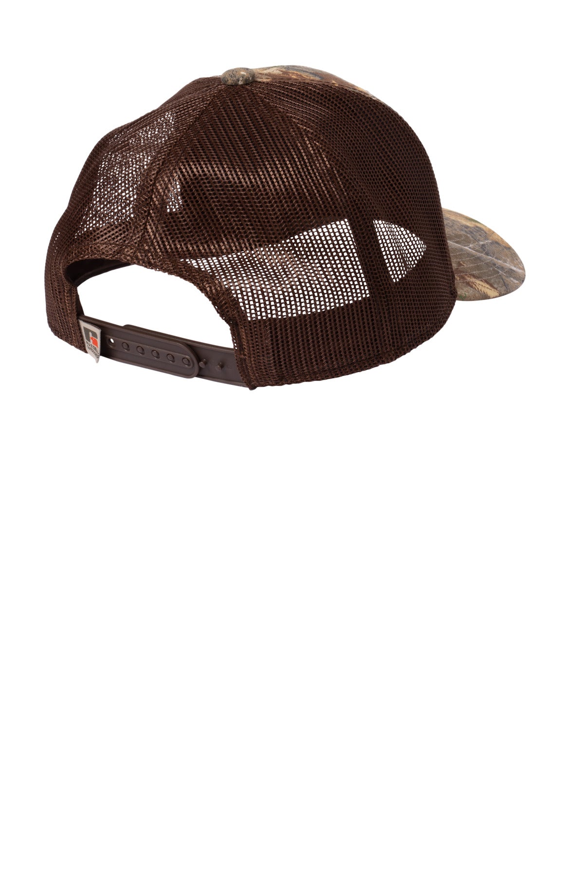 Russell Outdoors Camo Snapback Trucker Cap - Realtree Edge/ Brown