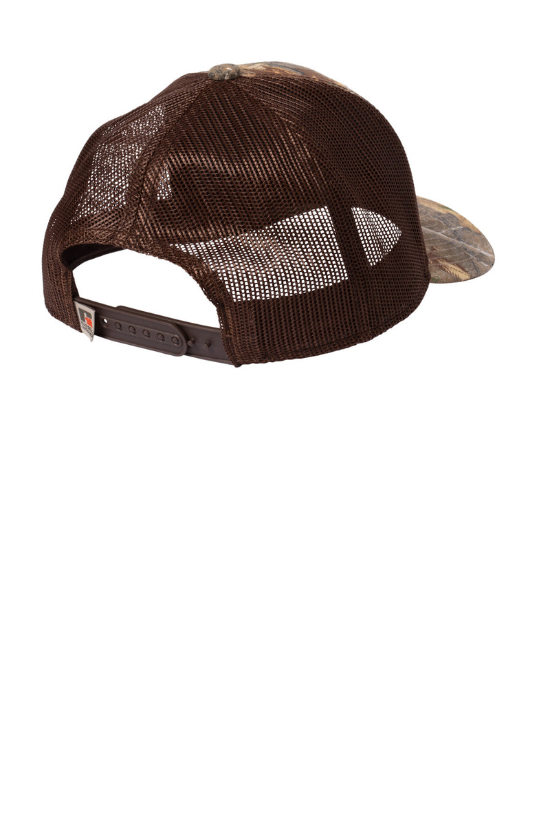 Russell Outdoors Camo Snapback Trucker Cap - Realtree Edge/ Brown