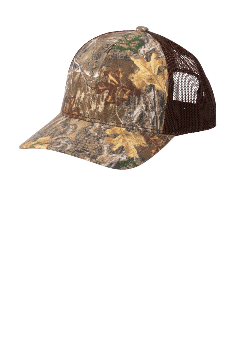 Russell Outdoors Camo Snapback Trucker Cap - Realtree Edge/ Brown