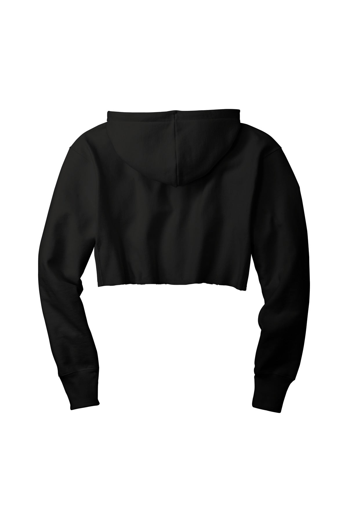 Champion   Women's Reverse Weave   Cropped Cut-Off Hooded Sweatshirt - Black