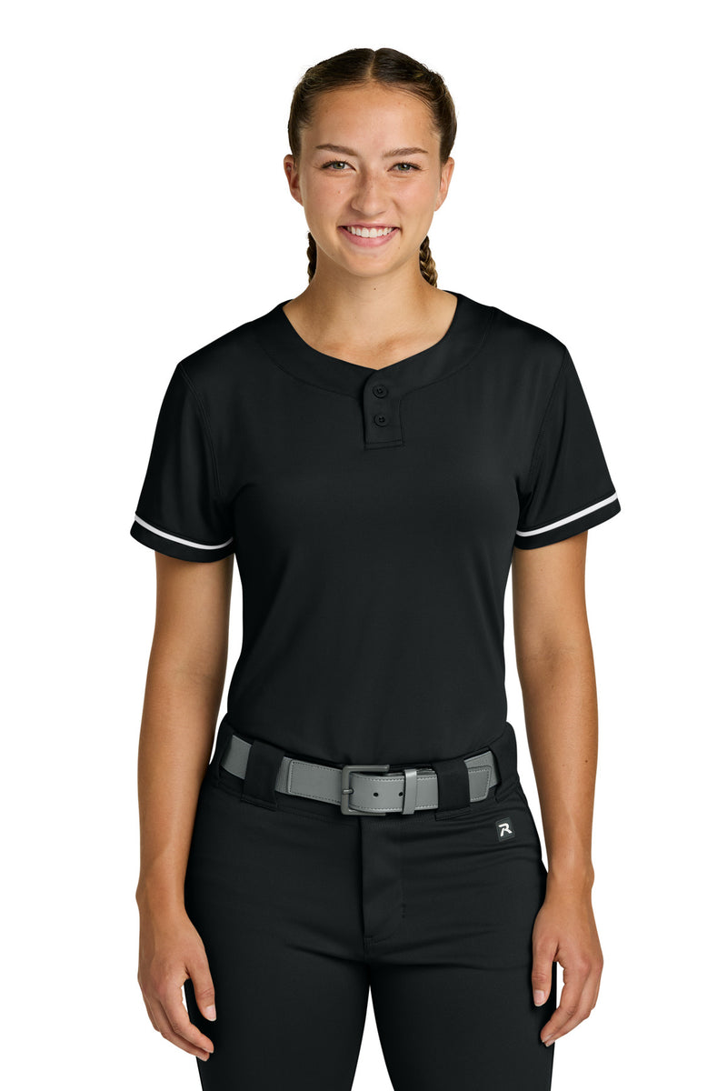 Richardson Women's Select 2-Button Softball Jersey - Black
