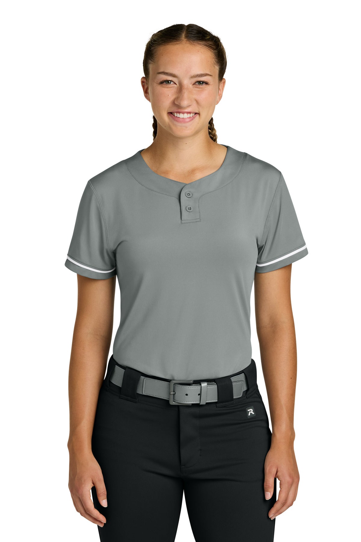 Richardson Women's Select 2-Button Softball Jersey - Grey