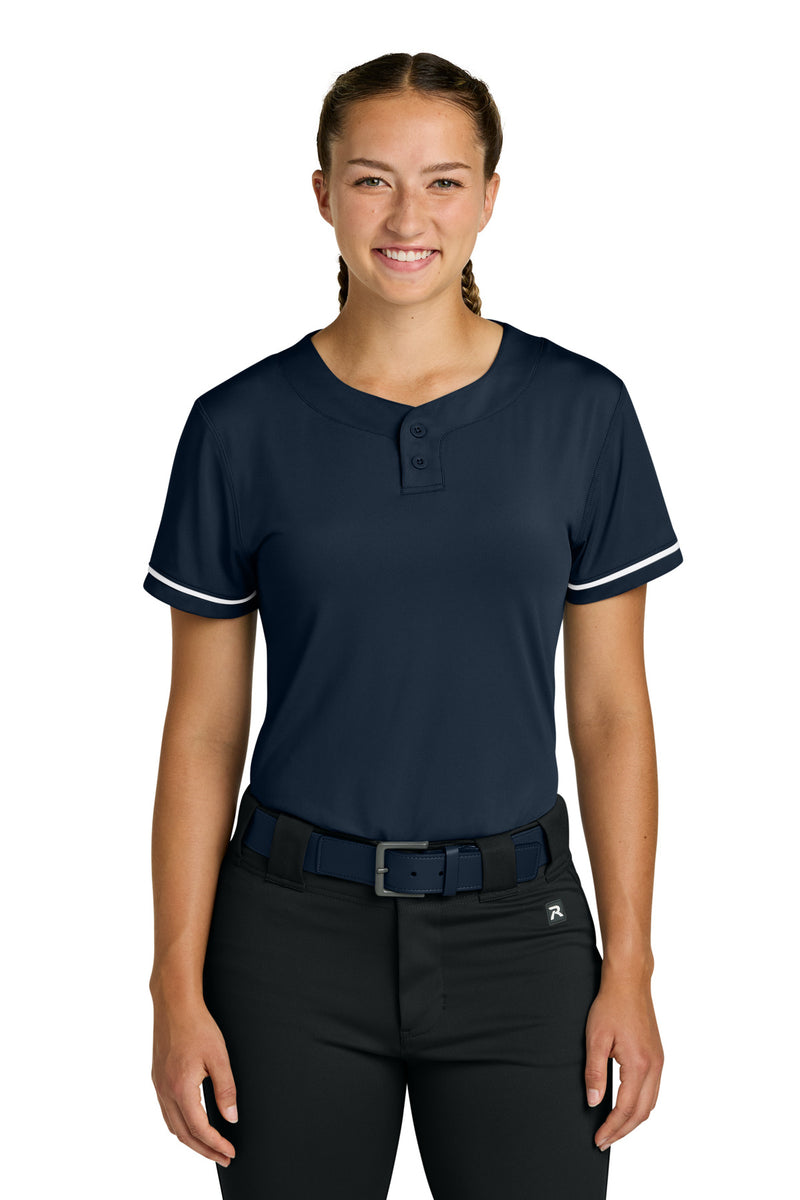 Richardson Women's Select 2-Button Softball Jersey - Navy