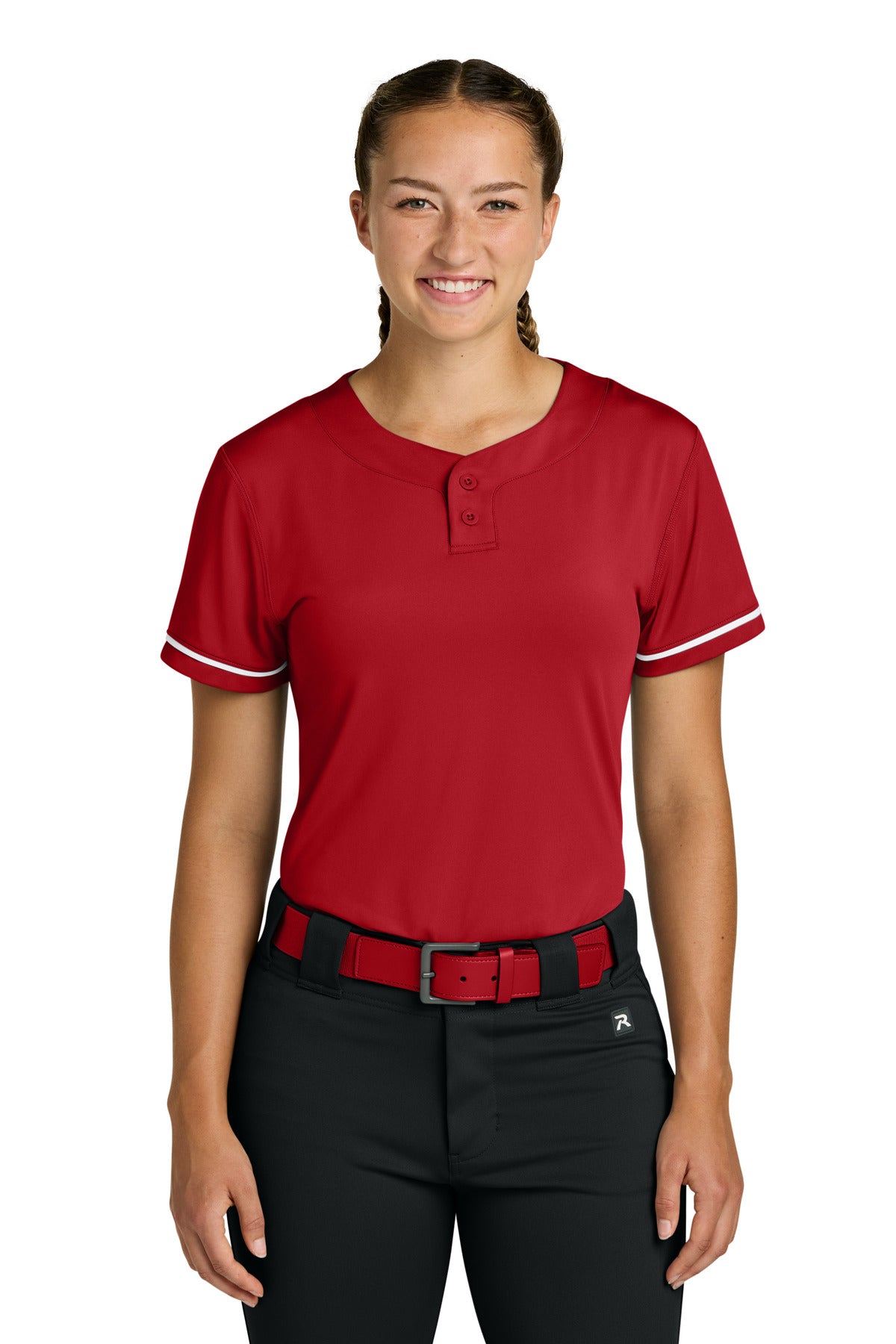 Richardson Women's Select 2-Button Softball Jersey - Red