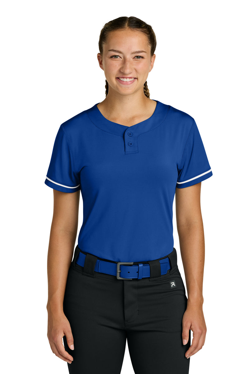 Richardson Women's Select 2-Button Softball Jersey - Royal
