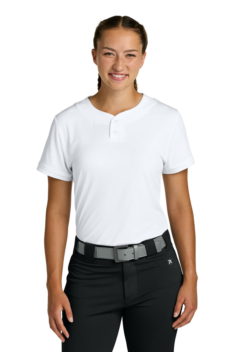Richardson Women's Select 2-Button Softball Jersey - White