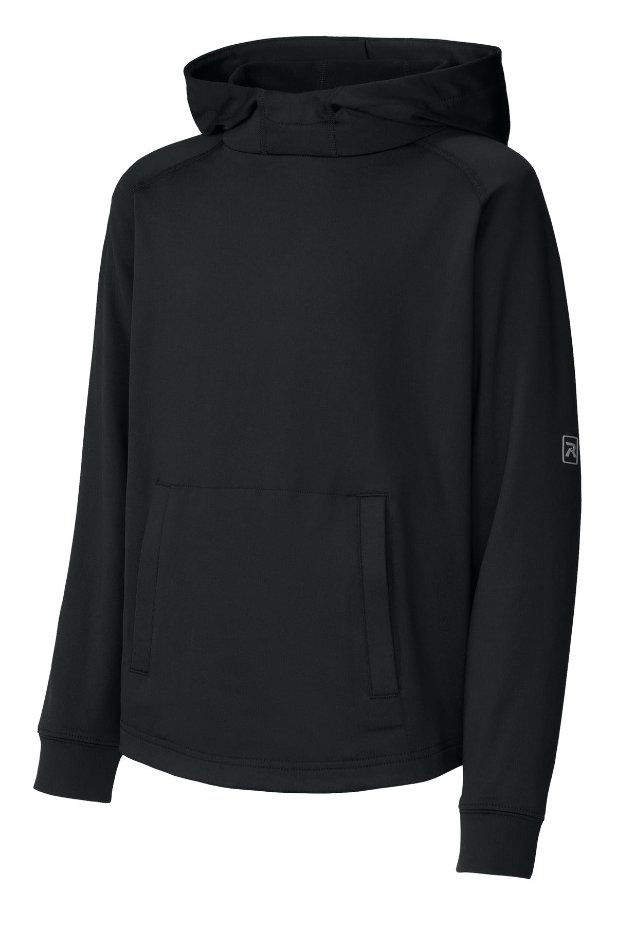 Richardson Youth Charge Performance Fleece Long Sleeve Hoodie - Black