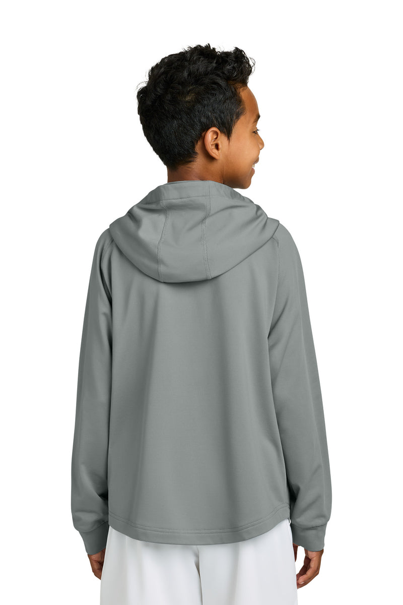 Richardson Youth Charge Performance Fleece Long Sleeve Hoodie - Grey