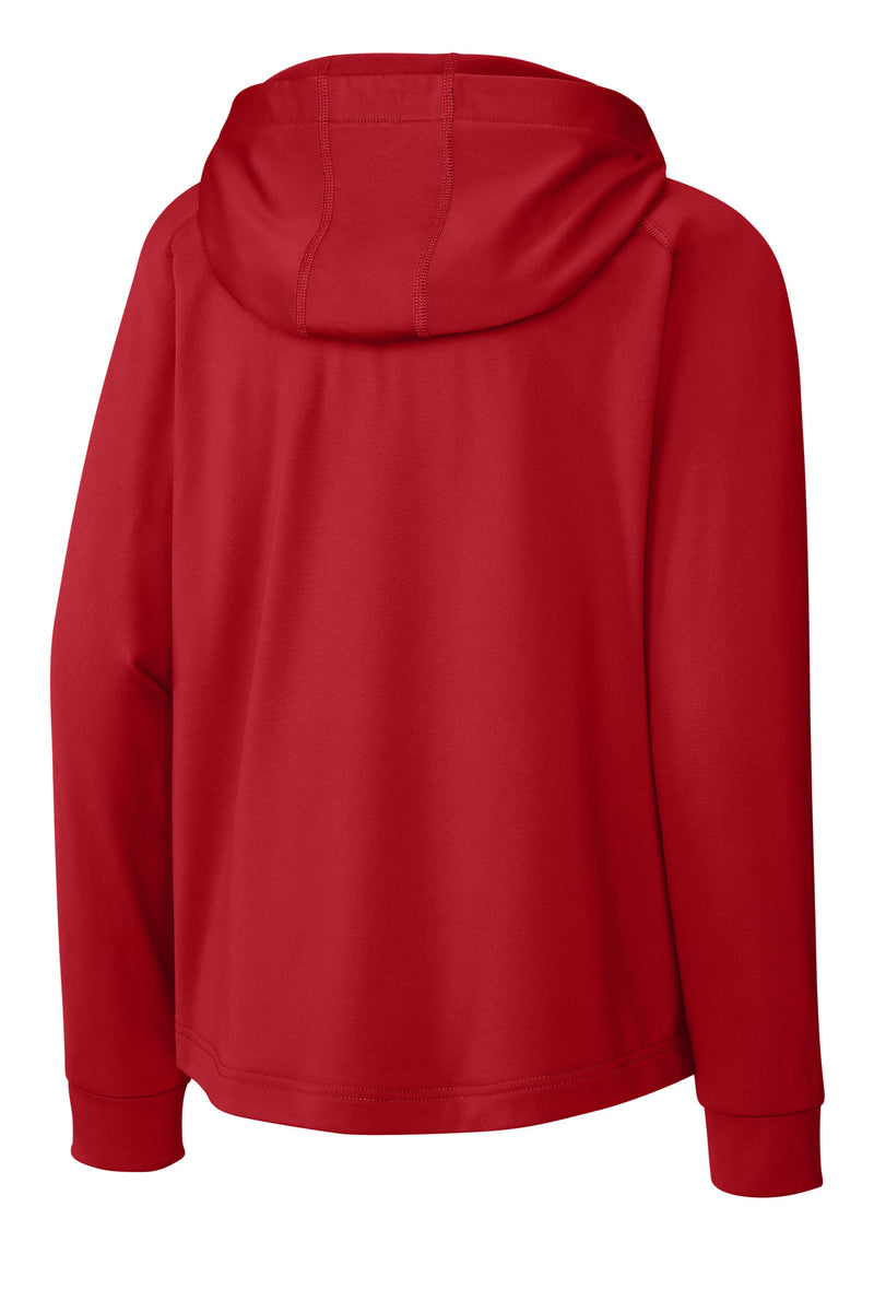 Richardson Youth Charge Performance Fleece Long Sleeve Hoodie - Red