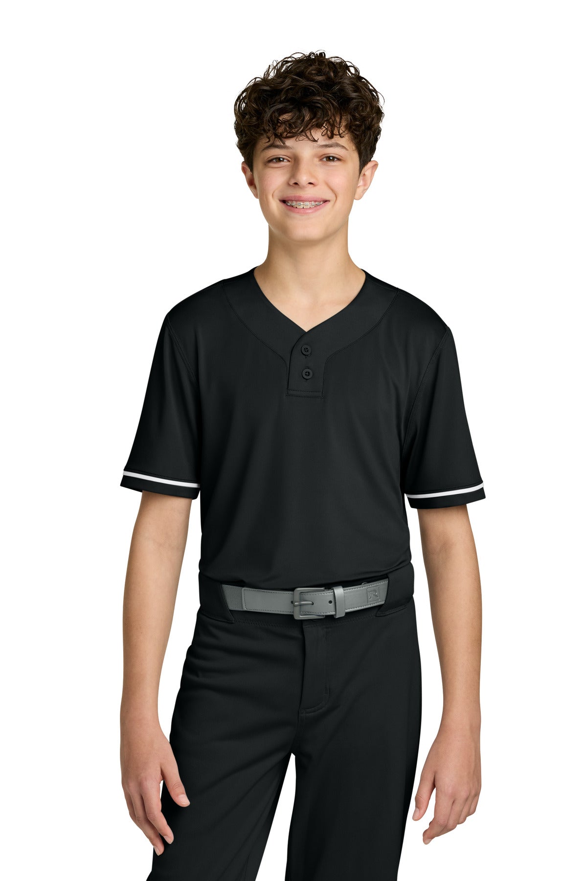 Richardson Youth Select 2-Button Baseball Jersey - Black