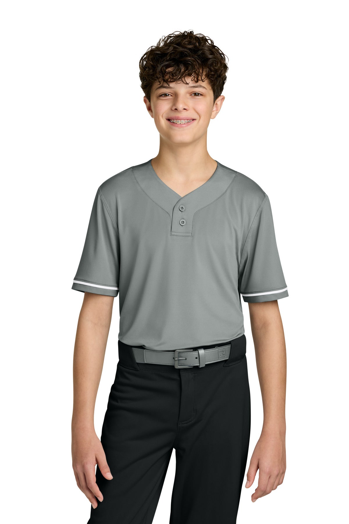 Richardson Youth Select 2-Button Baseball Jersey - Grey