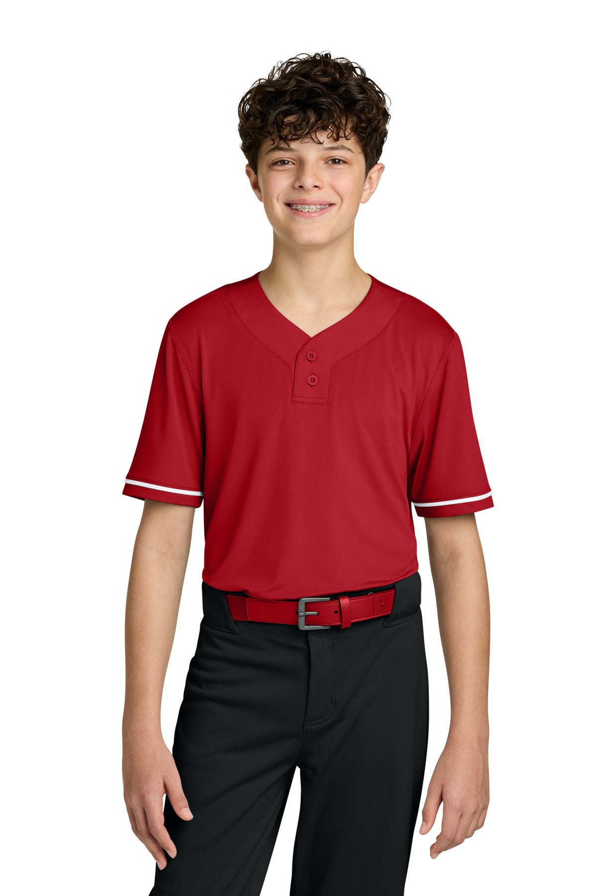 Richardson Youth Select 2-Button Baseball Jersey - Red