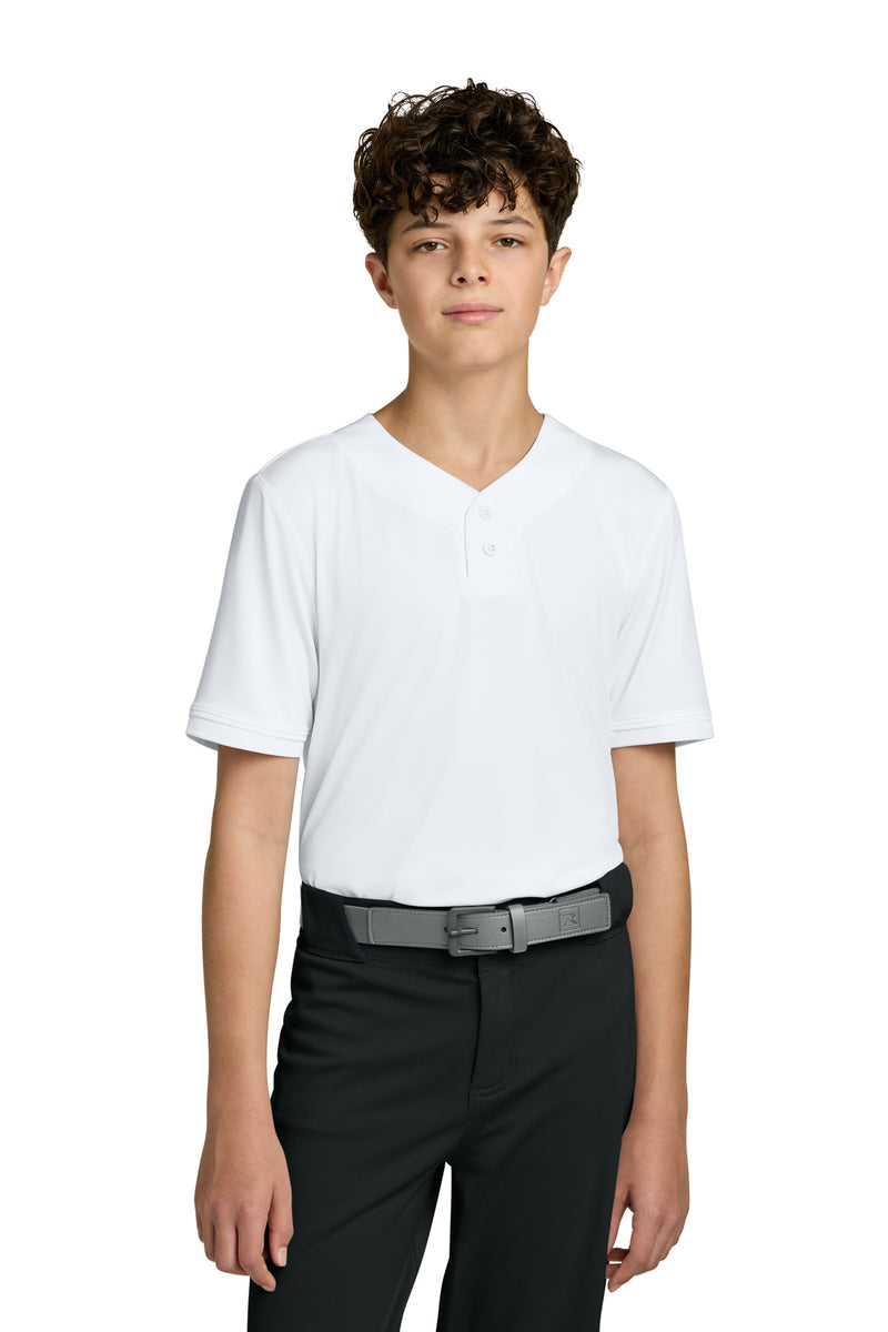 Richardson Youth Select 2-Button Baseball Jersey - White