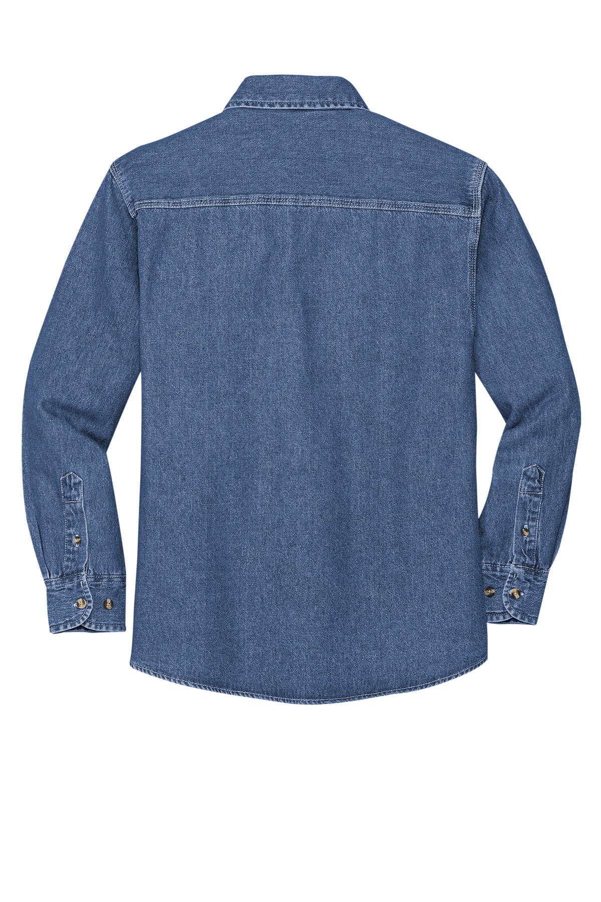 Port Authority Heavyweight Denim Shirt - Dark Blue Stonewashed
