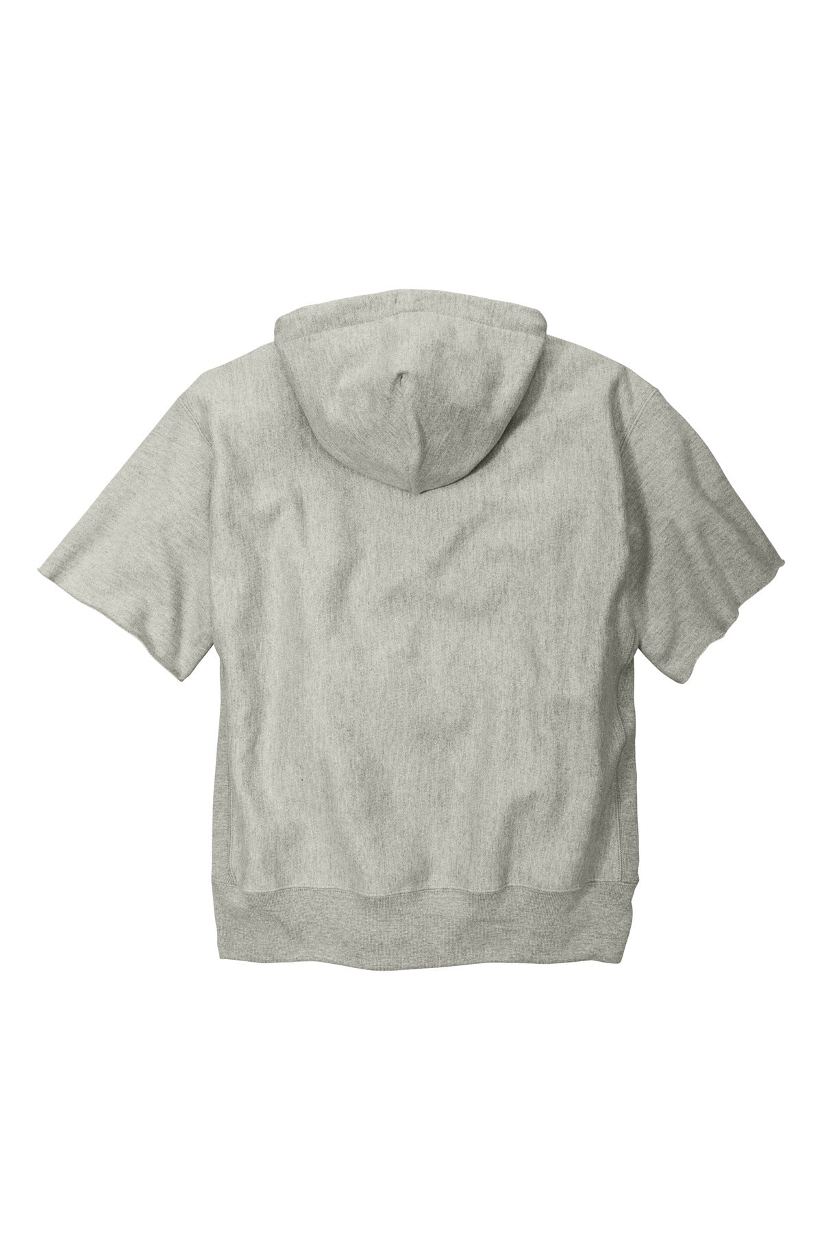 Champion   Reverse Weave   Short Sleeve Hooded Sweatshirt - Oxford Grey