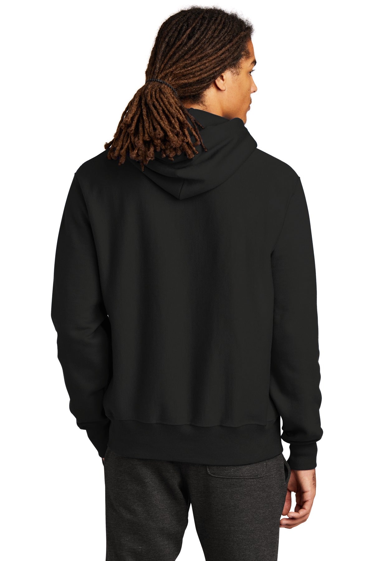 Champion   Reverse Weave   Hooded Sweatshirt - Black