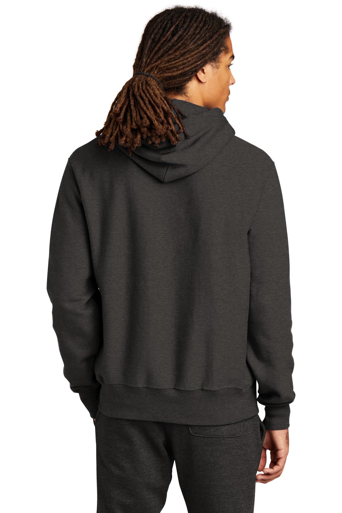 Champion   Reverse Weave   Hooded Sweatshirt - Charcoal Heather