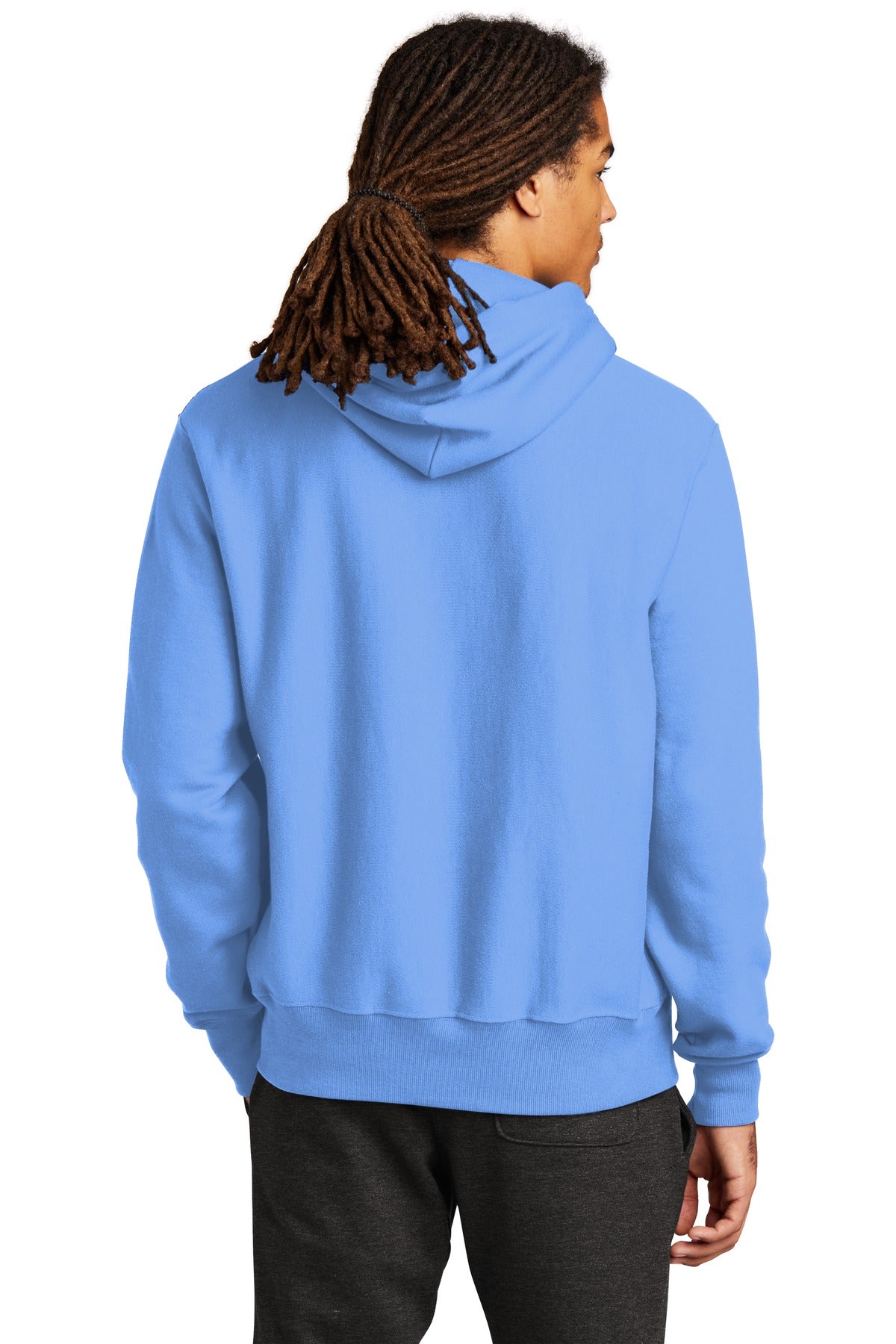 Champion   Reverse Weave   Hooded Sweatshirt - Light Blue