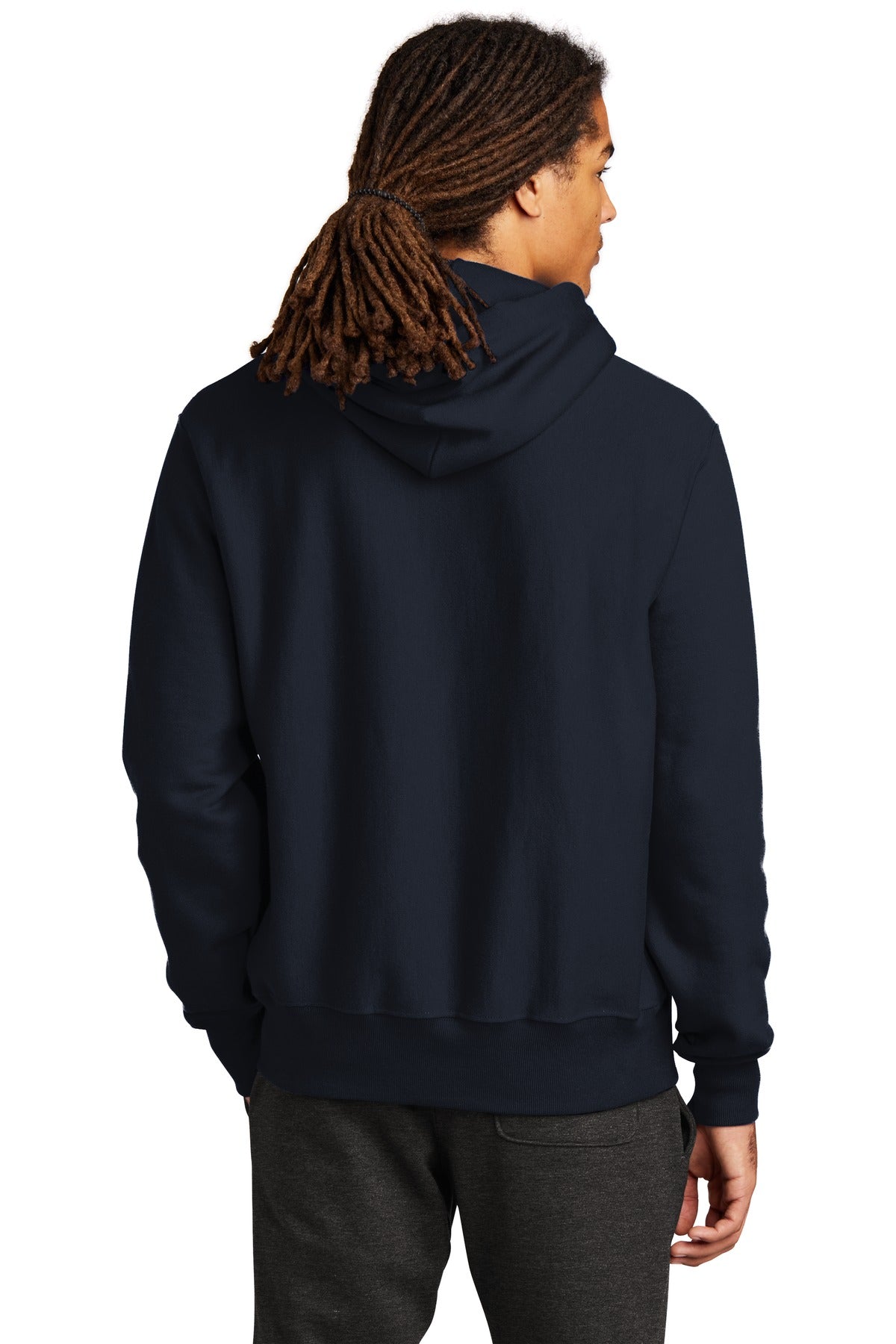 Champion   Reverse Weave   Hooded Sweatshirt - Navy