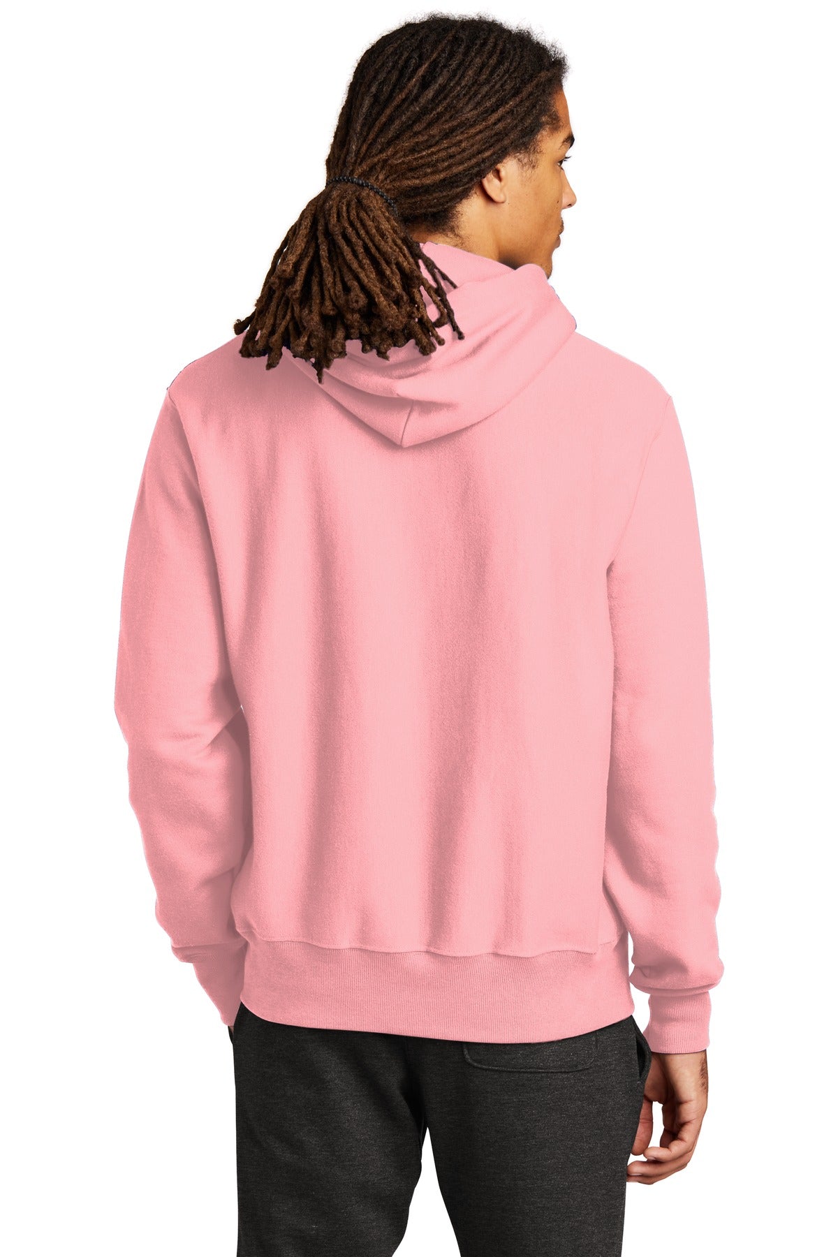 Champion   Reverse Weave   Hooded Sweatshirt - Pink Candy