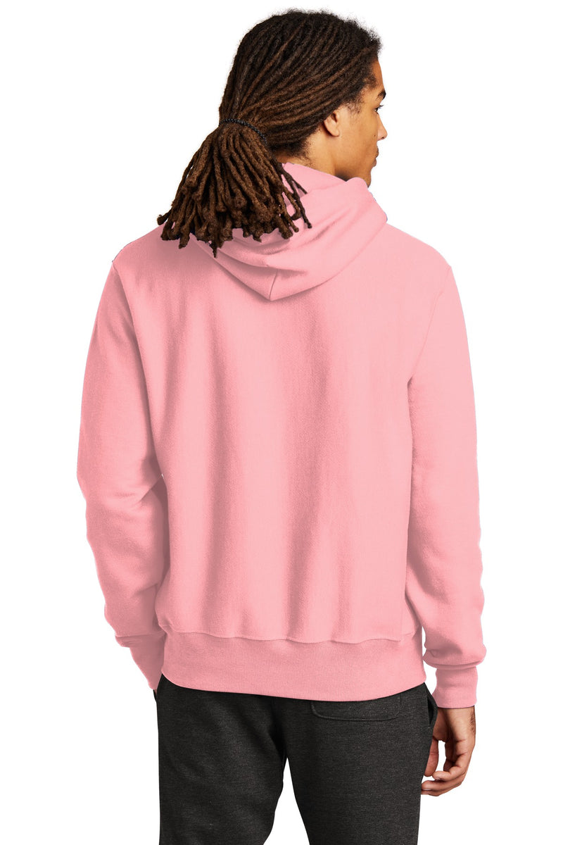 Champion   Reverse Weave   Hooded Sweatshirt - Pink Candy