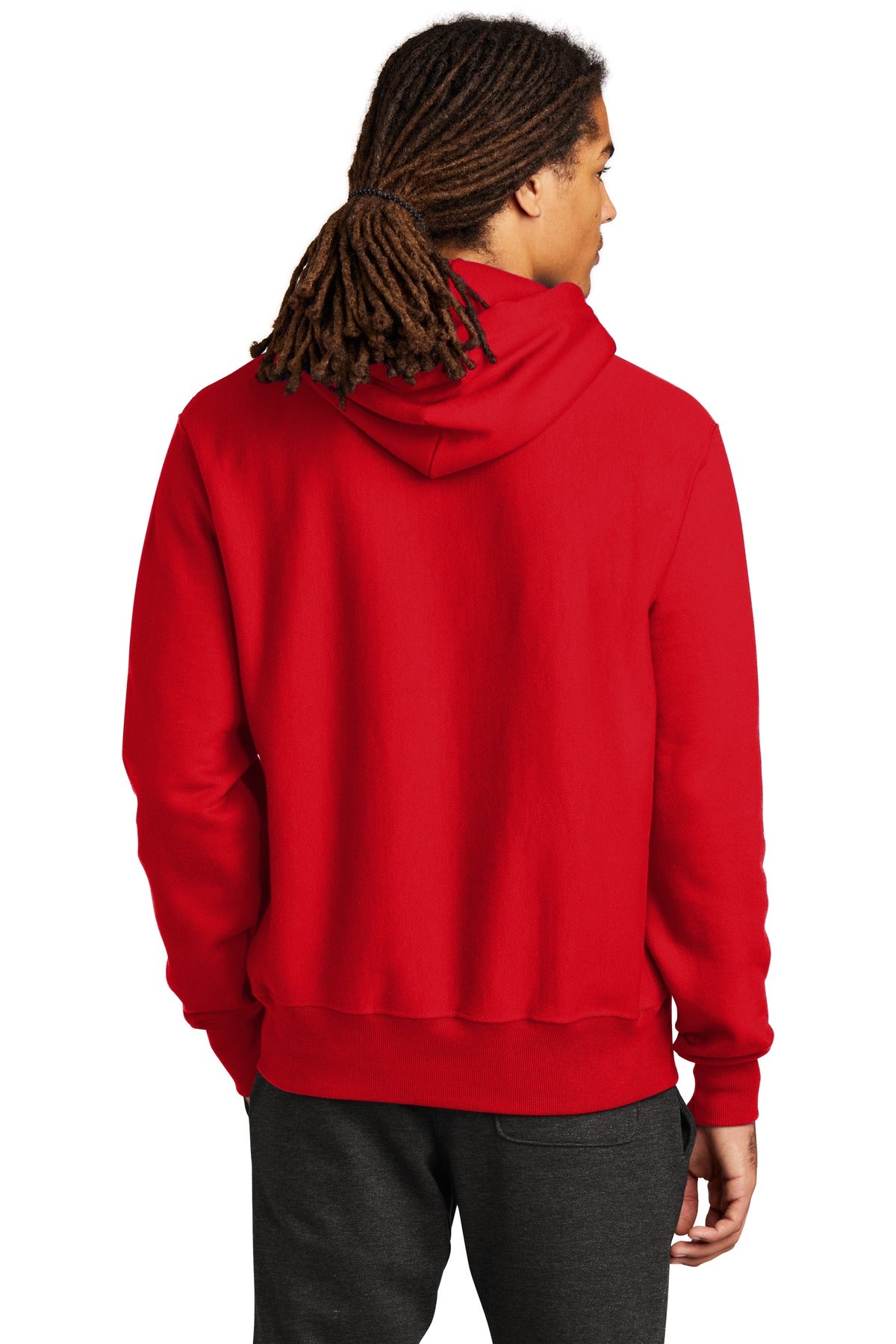 Champion   Reverse Weave   Hooded Sweatshirt - Red