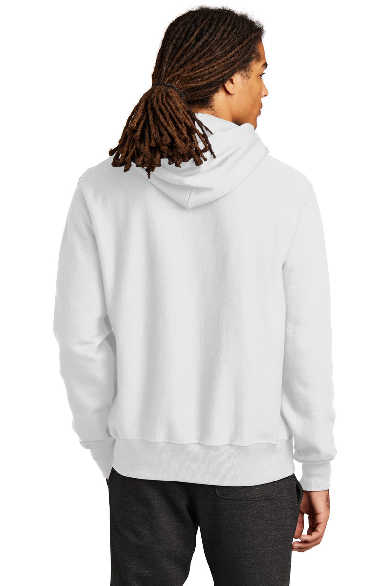 Champion   Reverse Weave   Hooded Sweatshirt - White