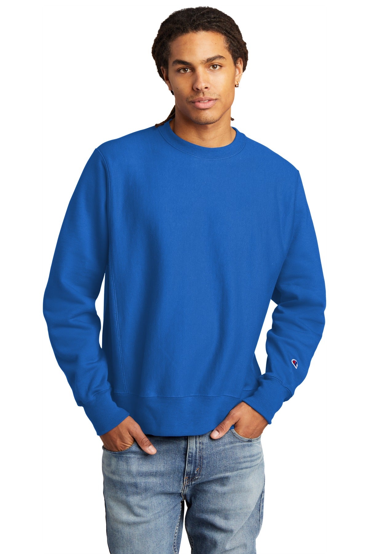 Champion   Reverse Weave   Crewneck Sweatshirt - Athletic Royal