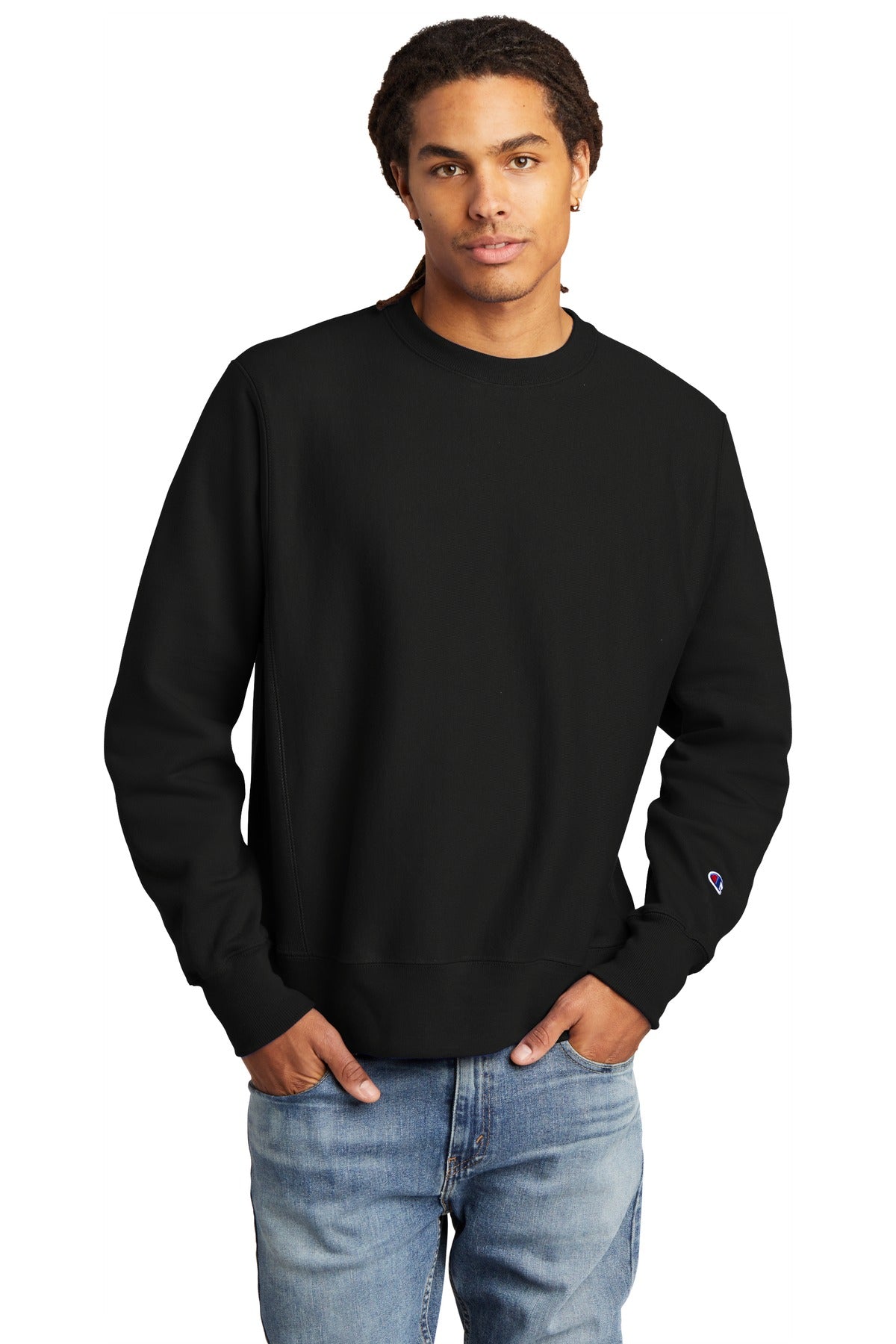 Champion   Reverse Weave   Crewneck Sweatshirt - Black